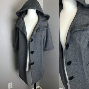 Thick Hooded Trench Coat (S)